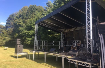 Outdoor staging hire