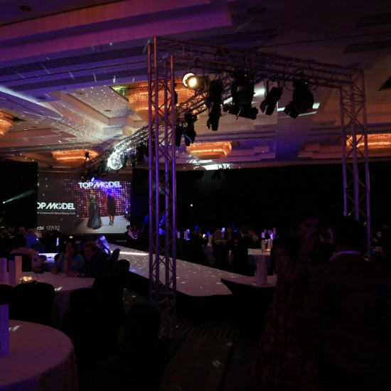 Runway stage for Top Model event