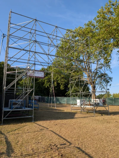 Layher scaffolding at the Wireless Festival