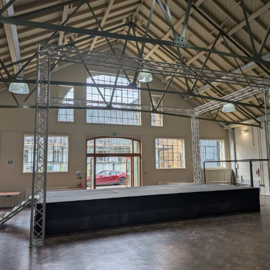 Indoor stage and truss
