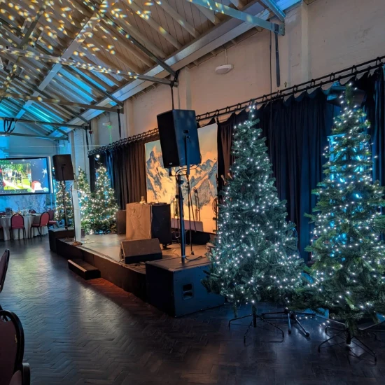 Indoor stage available for hire