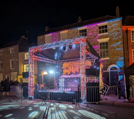 Christmas lights Canterbury, Kent